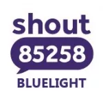 Shout text 85258 BLUELIGHT
